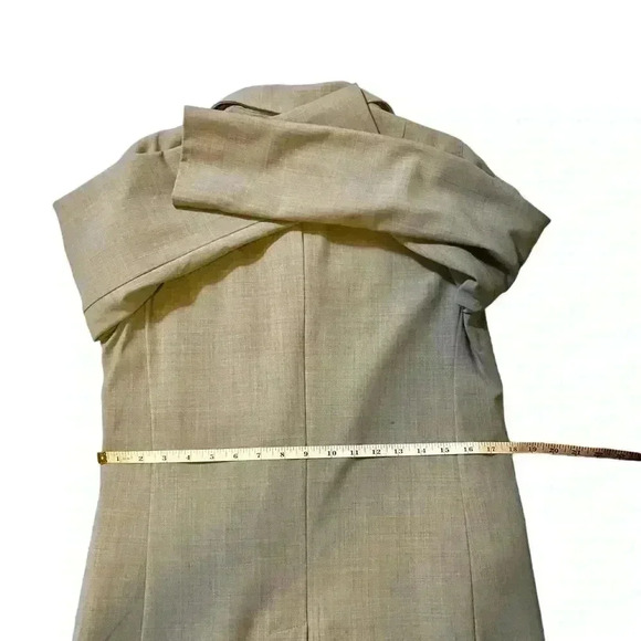 GAP Women's Knee-length Classic Overcoat Coat Long Sleeve Notched Collar Grey S - Picture 11 of 14